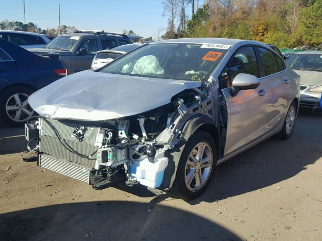 1G1BE5SM5G7270228 - 2016 CHEVROLET CRUZE LT SILVER photo 2