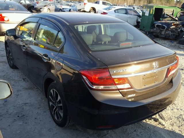 2HGFB2F81EH522055 - 2014 HONDA CIVIC EX BLACK photo 3
