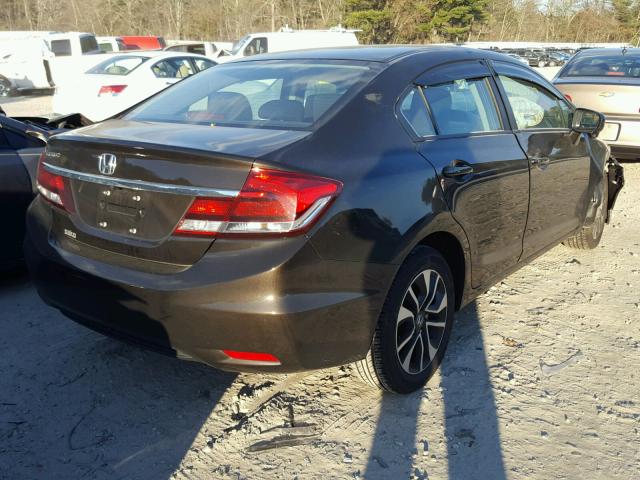 2HGFB2F81EH522055 - 2014 HONDA CIVIC EX BLACK photo 4