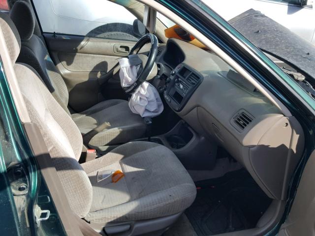 2HGEJ6615XH520918 - 1999 HONDA CIVIC BASE GREEN photo 5