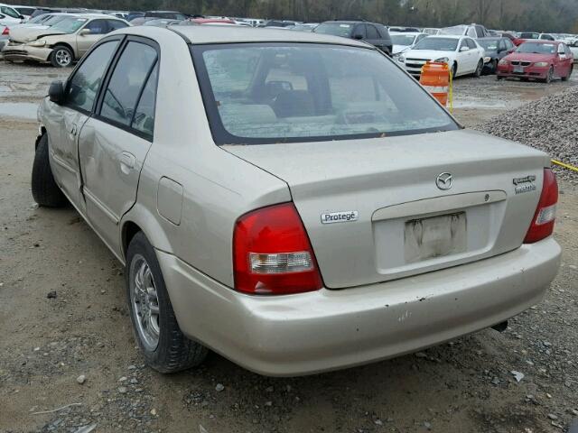 JM1BJ222XY0234027 - 2000 MAZDA PROTEGE DX BEIGE photo 3