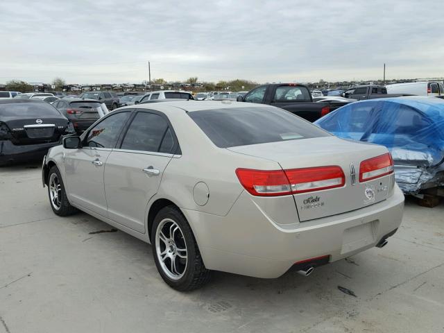 3LNHL2GC4AR618408 - 2010 LINCOLN MKZ BROWN photo 3