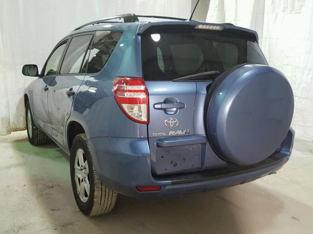 2T3BF4DV5AW052760 - 2010 TOYOTA RAV4 BLUE photo 3