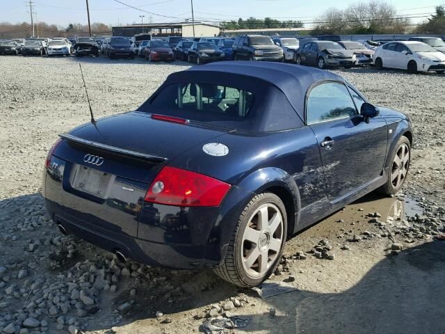 TRUUT28N321002395 - 2002 AUDI TT QUATTRO BLUE photo 4