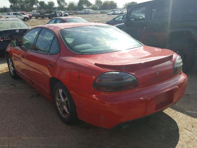 1G2WP52K63F116004 - 2003 PONTIAC GRAND PRIX RED photo 3