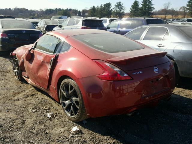 JN1AZ4EH1FM443679 - 2015 NISSAN 370Z BASE RED photo 3