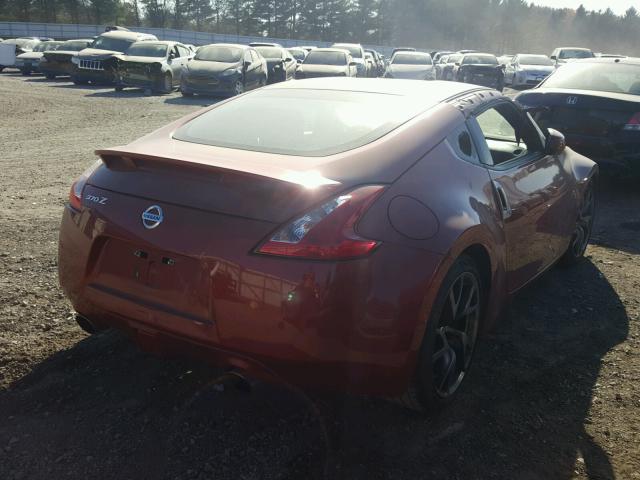 JN1AZ4EH1FM443679 - 2015 NISSAN 370Z BASE RED photo 4