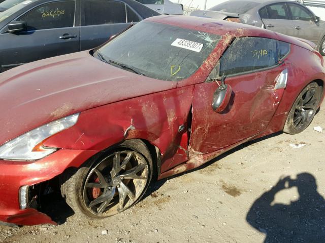 JN1AZ4EH1FM443679 - 2015 NISSAN 370Z BASE RED photo 9