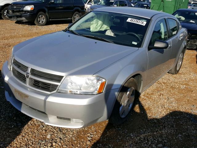 1B3CC4FB9AN106523 - 2010 DODGE AVENGER SX SILVER photo 2