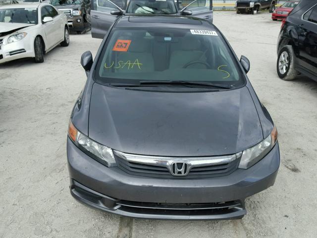 19XFB2F89CE058830 - 2012 HONDA CIVIC EX GRAY photo 9