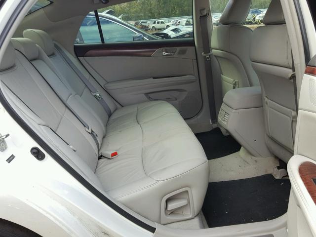 4T1BK3DB9BU377451 - 2011 TOYOTA AVALON BAS WHITE photo 6