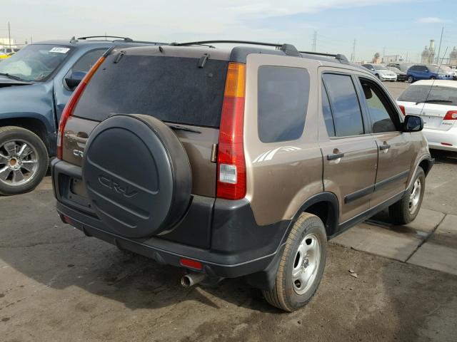 JHLRD78452C078905 - 2002 HONDA CR-V LX GOLD photo 4