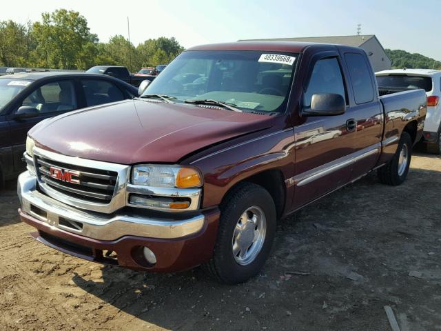 1GTEC19T73Z153622 - 2003 GMC NEW SIERRA BURGUNDY photo 2