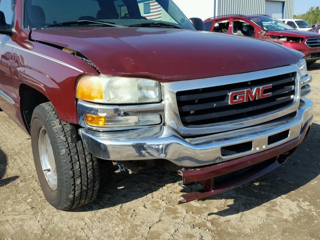 1GTEC19T73Z153622 - 2003 GMC NEW SIERRA BURGUNDY photo 9