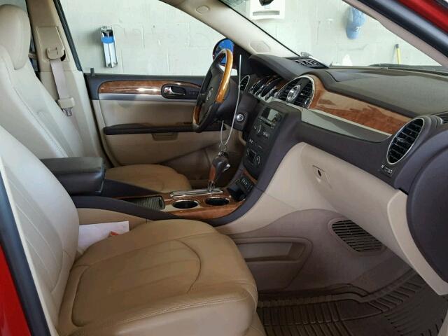 5GAKRCED0CJ352720 - 2012 BUICK ENCLAVE წითელი ფოტო 5