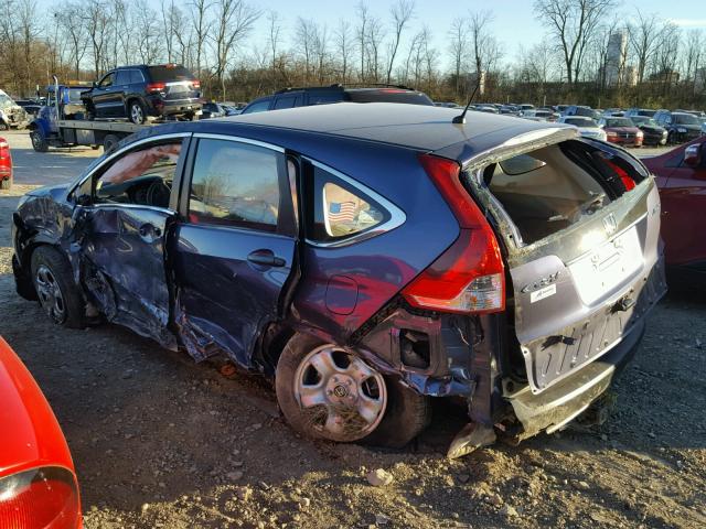 2HKRM4H3XEH679304 - 2014 HONDA CR-V LX BLUE photo 9