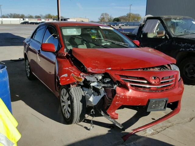 5YFBU4EE9DP210844 - 2013 TOYOTA COROLLA BA RED photo 1