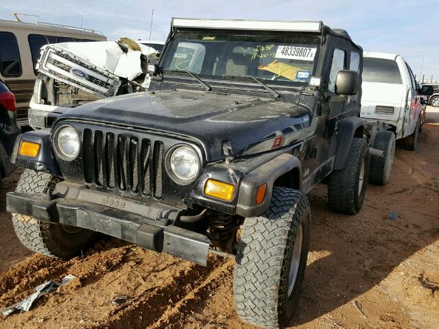 1J4FA49S13P356014 - 2003 JEEP WRANGLER / BLACK photo 2