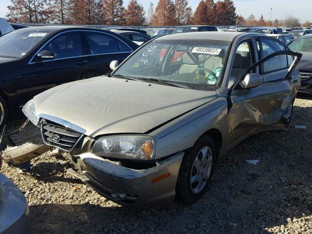 KMHDN46D55U087121 - 2005 HYUNDAI ELANTRA GL TAN photo 2