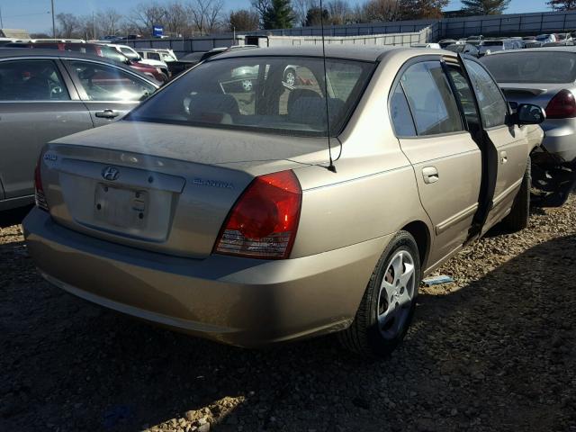 KMHDN46D55U087121 - 2005 HYUNDAI ELANTRA GL TAN photo 4