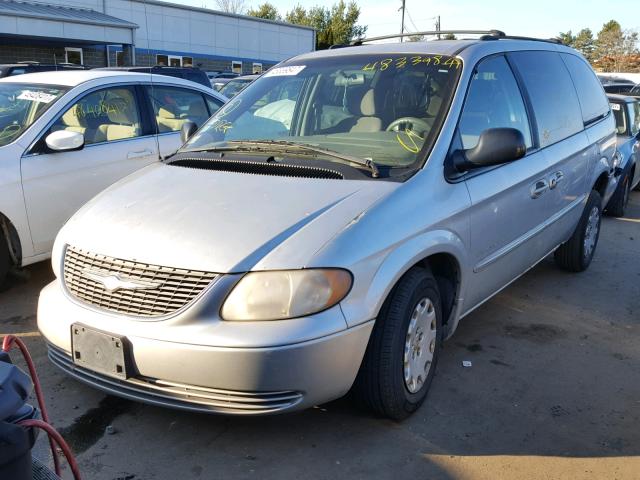 2C4GP44GX1R146857 - 2001 CHRYSLER TOWN & COU SILVER photo 2