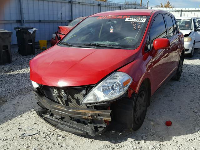 3N1BC1CPXCK206960 - 2012 NISSAN VERSA S RED photo 2