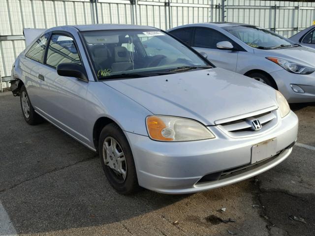 1HGEM22261L123503 - 2001 HONDA CIVIC DX SILVER photo 1