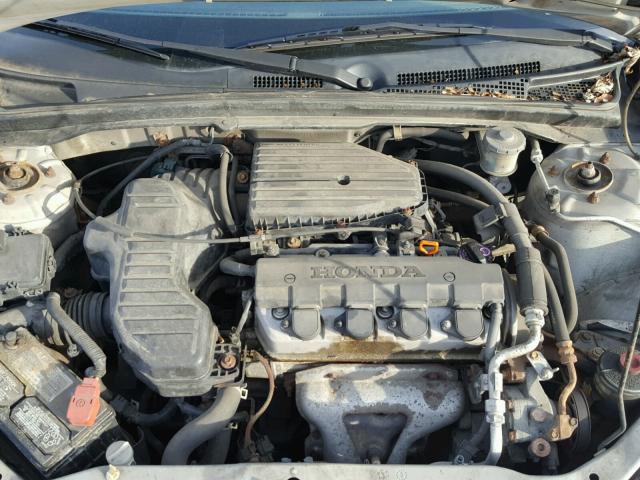 1HGEM22261L123503 - 2001 HONDA CIVIC DX SILVER photo 7