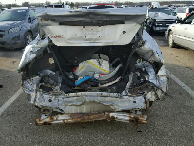 1HGEM22261L123503 - 2001 HONDA CIVIC DX SILVER photo 9