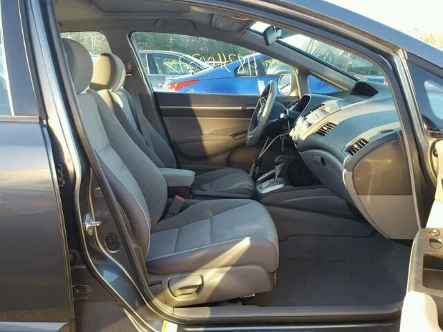 2HGFA1F85AH303655 - 2010 HONDA CIVIC EX GRAY photo 5