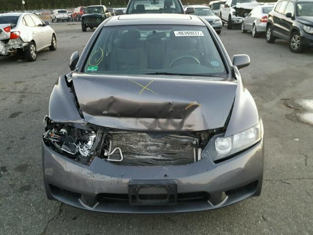 2HGFA1F85AH303655 - 2010 HONDA CIVIC EX GRAY photo 9