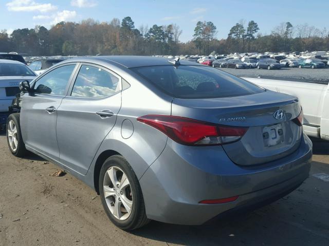 KMHDH4AE5GU621700 - 2016 HYUNDAI ELANTRA SE GRAY photo 3