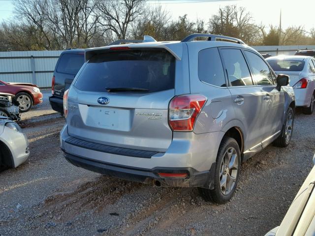 JF2SJAXC3GH563147 - 2016 SUBARU FORESTER 2 SILVER photo 4