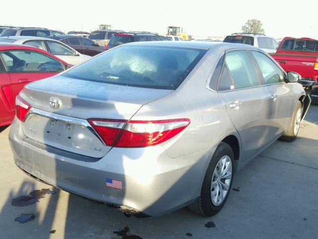 4T1BF1FK6FU954867 - 2015 TOYOTA CAMRY LE SILVER photo 4