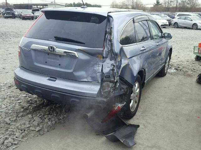 JHLRE48767C059261 - 2007 HONDA CR-V EXL BLUE photo 4