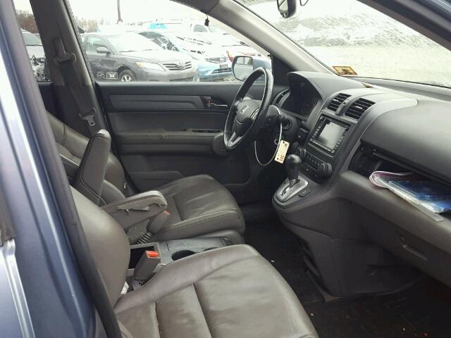 JHLRE48767C059261 - 2007 HONDA CR-V EXL BLUE photo 5