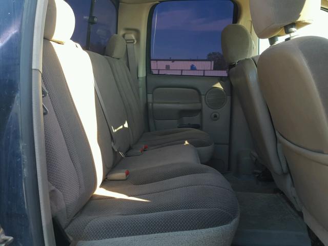 3D7KU28C64G107536 - 2004 DODGE RAM 2500 S BLUE photo 6