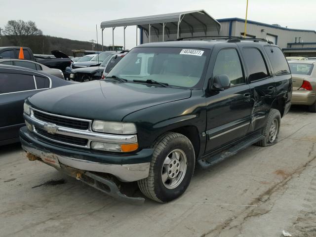 1GNEK13T61J264287 - 2001 CHEVROLET TAHOE K150 GREEN photo 2