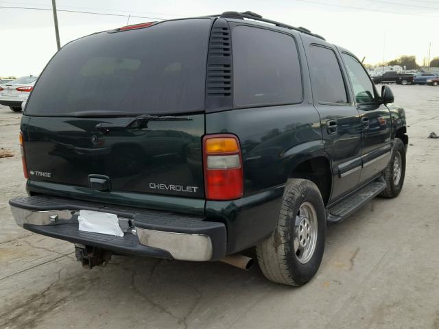 1GNEK13T61J264287 - 2001 CHEVROLET TAHOE K150 GREEN photo 4