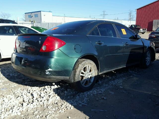 1G2ZF55B264245580 - 2006 PONTIAC G6 SE GREEN photo 4