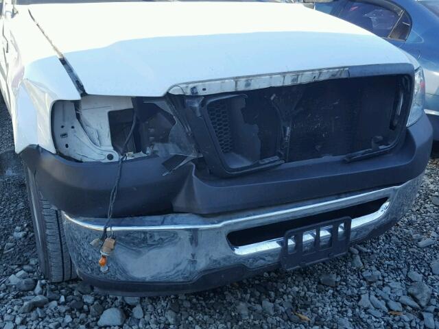 1FTRF12W98KE26606 - 2008 FORD F150 WHITE photo 9