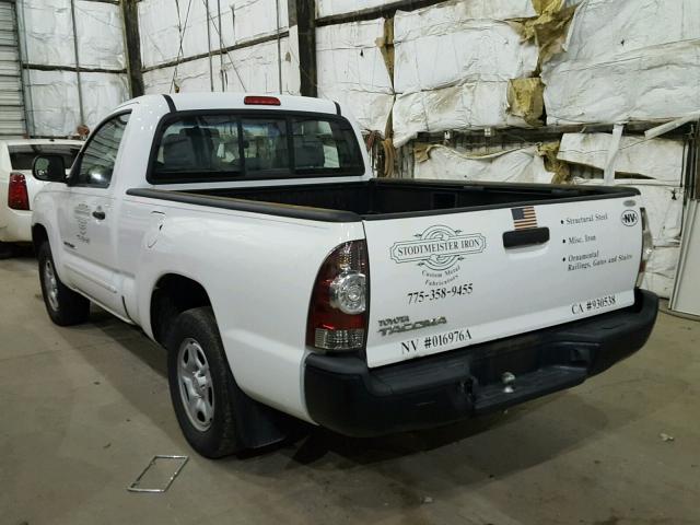 5TENX22N29Z606094 - 2009 TOYOTA TACOMA WHITE photo 3