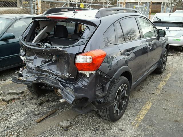 JF2GPAGCXE8309419 - 2014 SUBARU XV CROSSTR GRAY photo 4