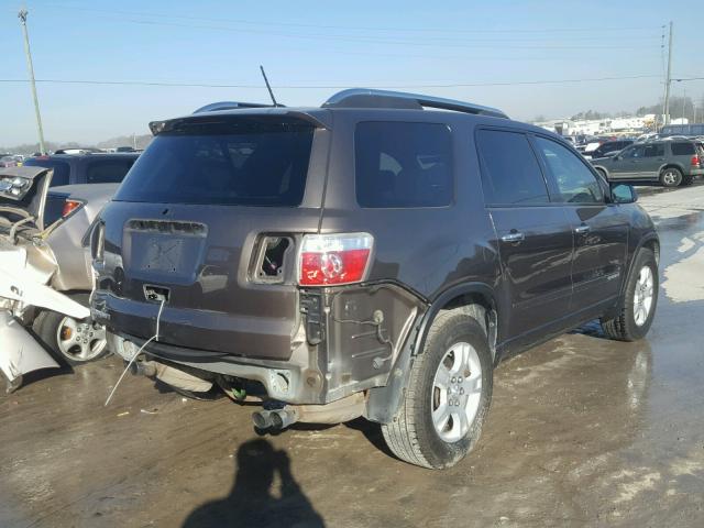 1GKER13798J245223 - 2008 GMC ACADIA SLE BROWN photo 4