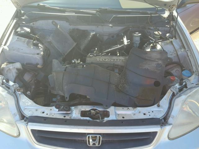 1HGEJ6128YL081699 - 2000 HONDA CIVIC DX SILVER photo 7