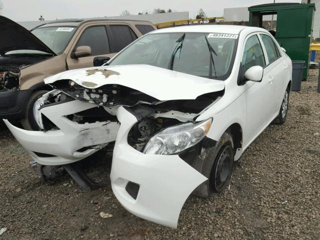 1NXBU4EE9AZ262243 - 2010 TOYOTA COROLLA BA WHITE photo 2