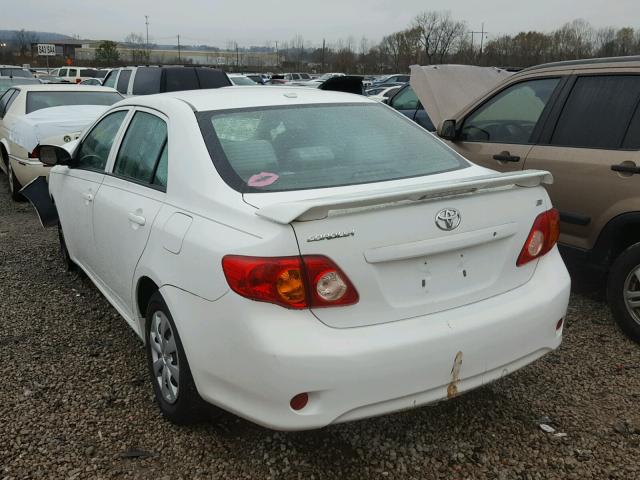 1NXBU4EE9AZ262243 - 2010 TOYOTA COROLLA BA WHITE photo 3