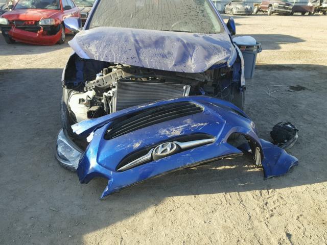 KMHCT4AE2EU591028 - 2014 HYUNDAI ACCENT GLS BLUE photo 9