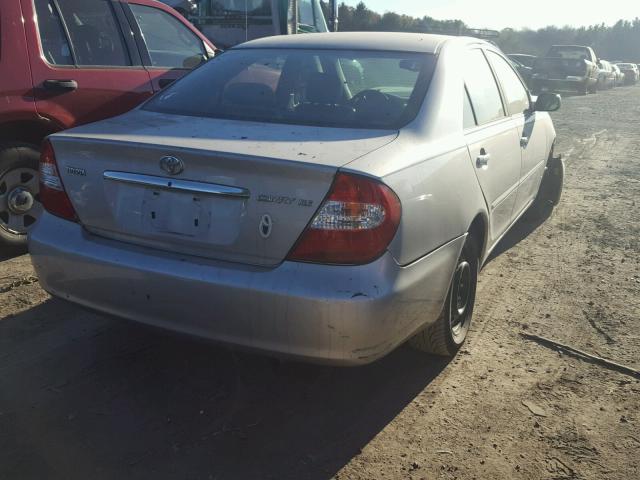 4T1BE32K12U098005 - 2002 TOYOTA CAMRY LE SILVER photo 4