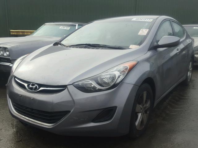 KMHDH4AE0DU798151 - 2013 HYUNDAI ELANTRA GL GRAY photo 2